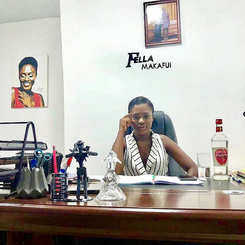 Fast Ghanaian rising actress and entrepreneur, Fella Makafui has posted a p...