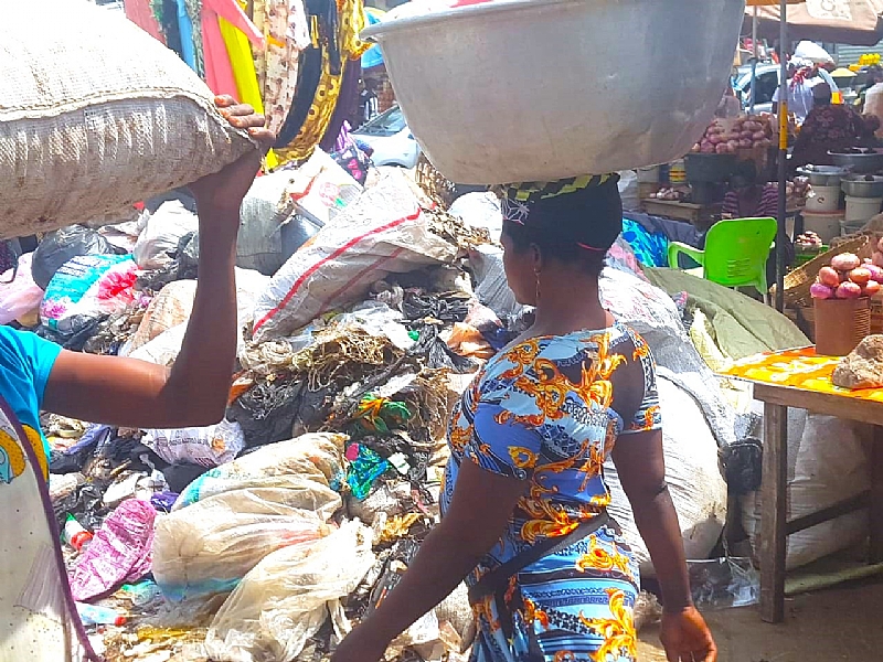 Refuse engulfs Nima Market in Accra