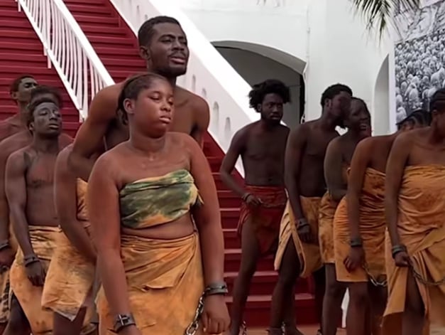 Tears at the Door of No Return: A Student Reenactment and Eighty Nations Mark Ghana's First Juneteenth