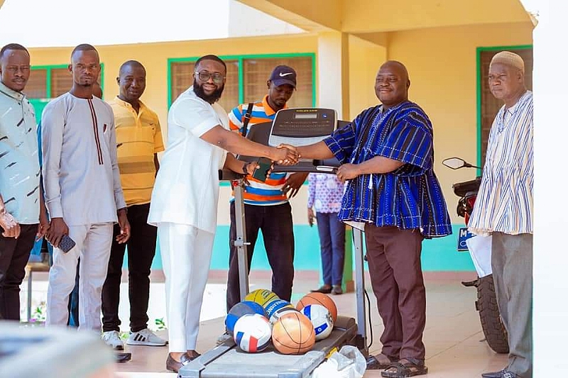 Philanthropist donate sports equipment, mathematical sets to Zebilla