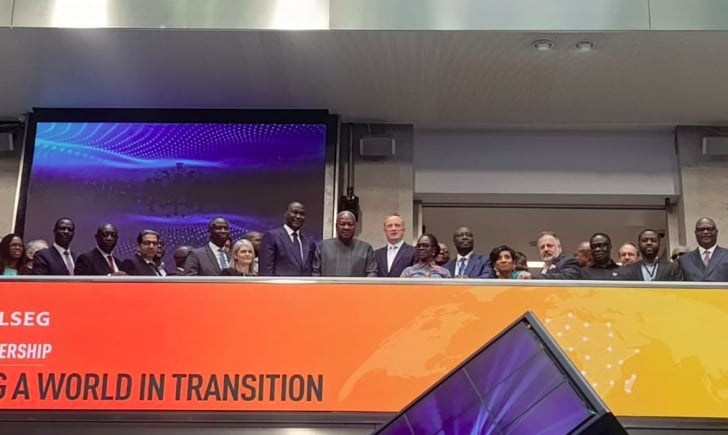 President Mahama opens trading at London Stock Exchange