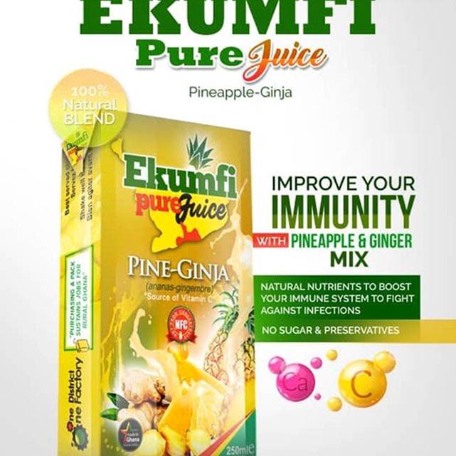 COVID 19 Ekumfi Juice made from pineapple & ginger boost immune System