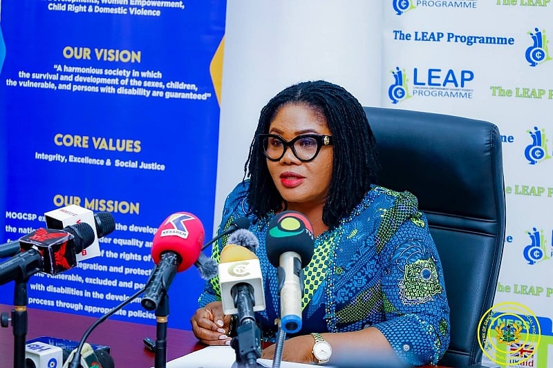 modernghana.com - Grace Acheampong, ISD - Gender Ministry commences 96th cycle of LEAP cash grant disbursement