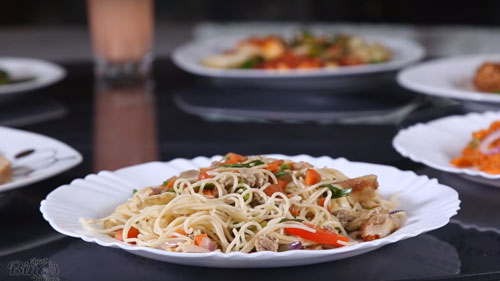 Stir Fried Spaghetti Recipe With Scrambled Eggs