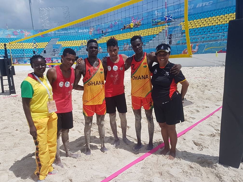 Ghana Beach Volleyball Team In Flying Start At 2017 Bahamas C’wealth