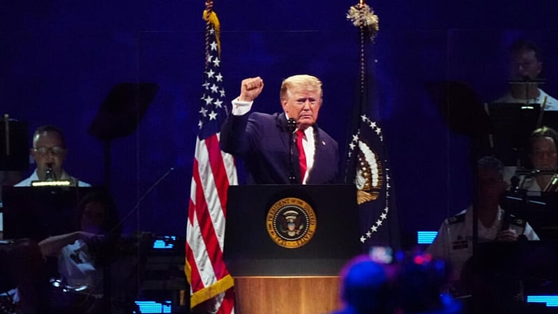 Trump blasts 'communists', celebrates the United States in 250th anniversary speech