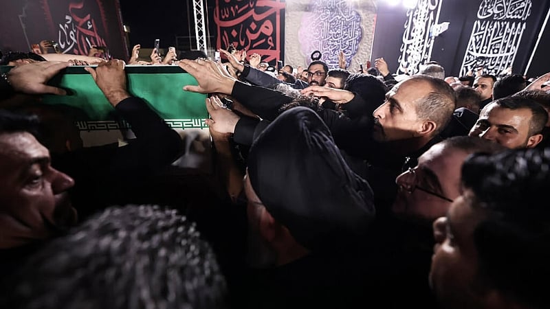 Huge crowds flood Iraq’s holy cities for Khamenei funeral procession