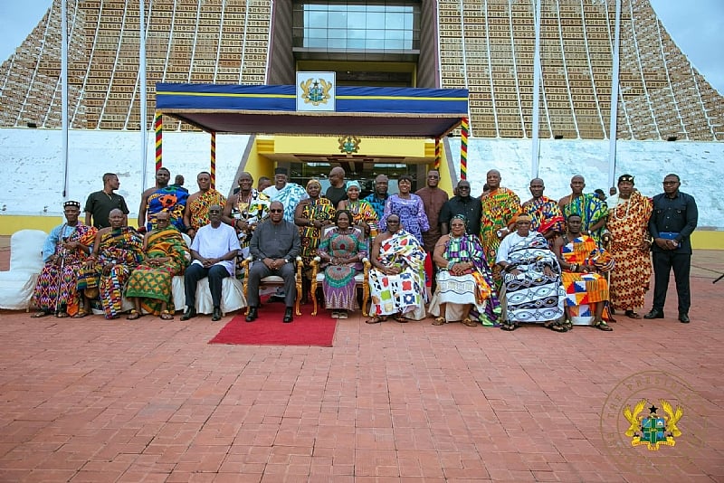 President Mahama hosts Volta Regional House of Chiefs