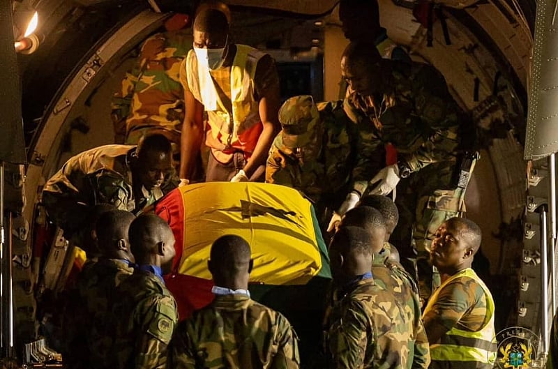 Omane Boamah, 5 other helicopter crash victims laid to rest