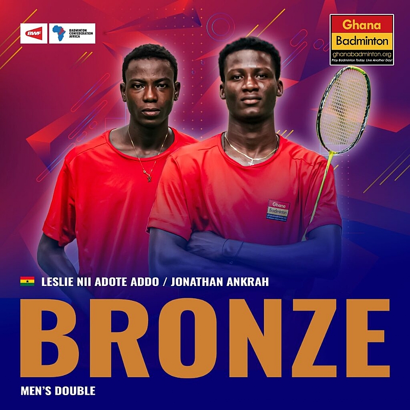 Ghana wins bronze in men’s double at 2024 All Africa Badminton Championship
