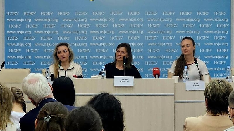 ‘Hope always endured’: Ukrainian women released from Russian prison speak out