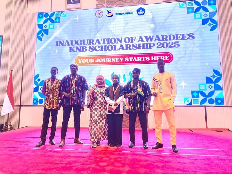 Seven young Ghanaians begin studies in Indonesia on government scholarship