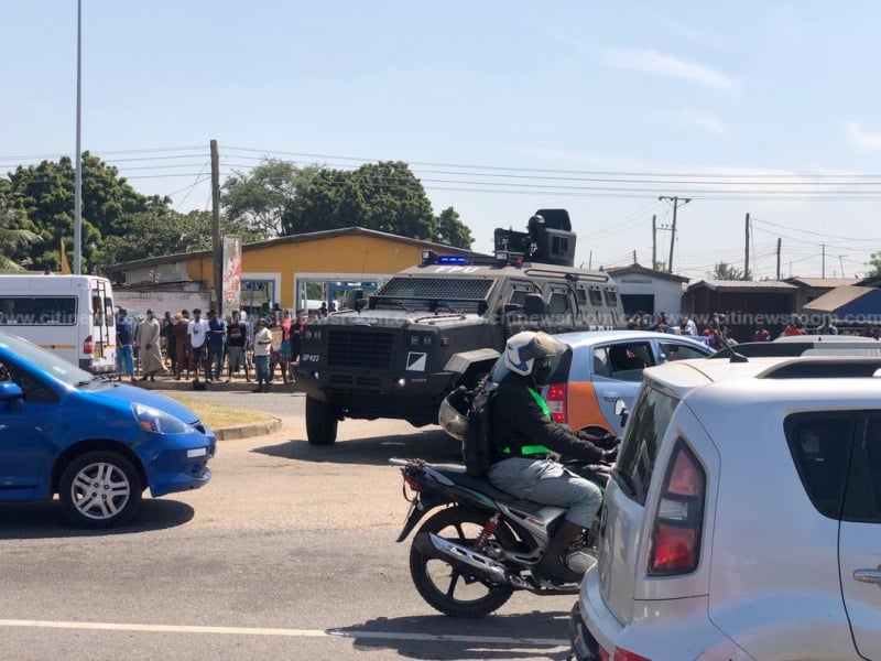 Awoshie Residents Protest Road Killing