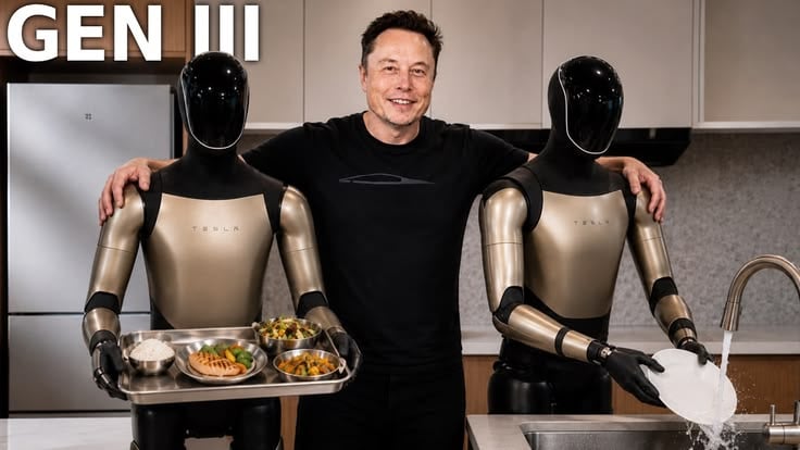 Tesla Bot Gen 3: $1 An Hour Is Coming - Cooking , Cleaning & More!
