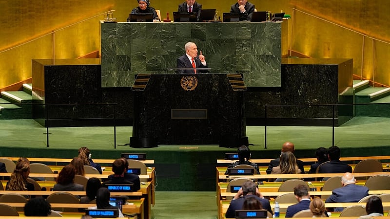 Israel must win 'because we’ve got no other choice’, PM Netanyahu tells UN