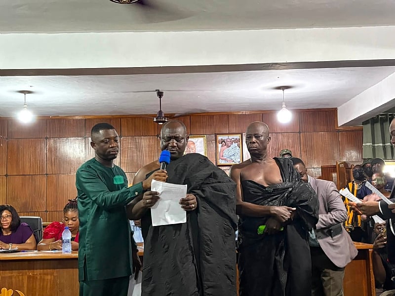 Sunyani Omanhene inducted into Bono Regional House of Chiefs