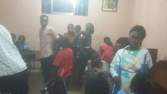 students-queue-at-night-to-check-school-placement-at-kumasi