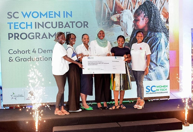 modernghana.com - Isaac Donkor Distinguished - Six outstanding women-owned businesses awarded GHC936,000 at Standard Chartered Women in Tech Incubator Programme