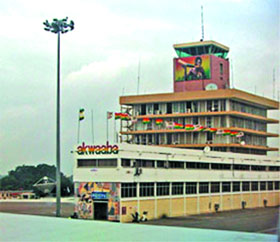 KOTOKA AIRPORT ON FIRE