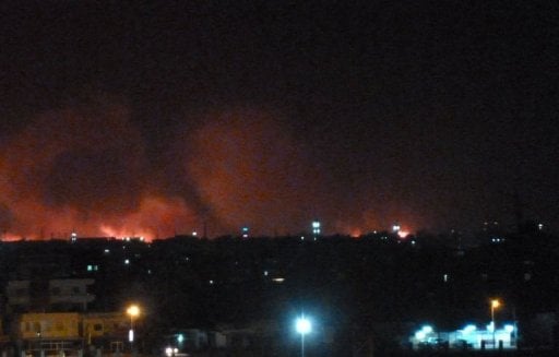 Fire, explosions at Khartoum military factory