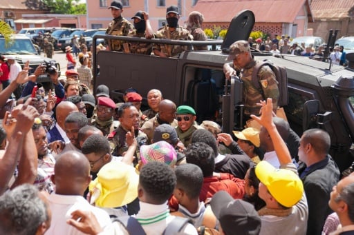 Crowds flock for an audience with Madagascar's new military l