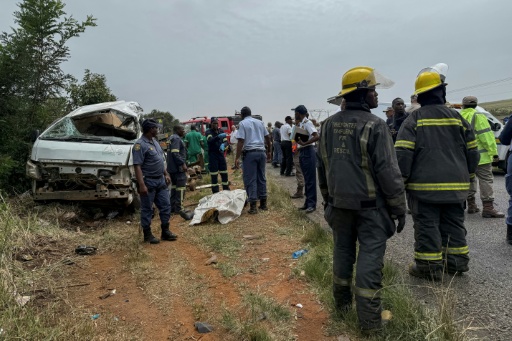 13 schoolchildren killed in South Africa minibus collision