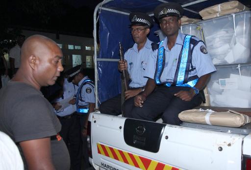 Vote counting in Mauritius parliamentary polls