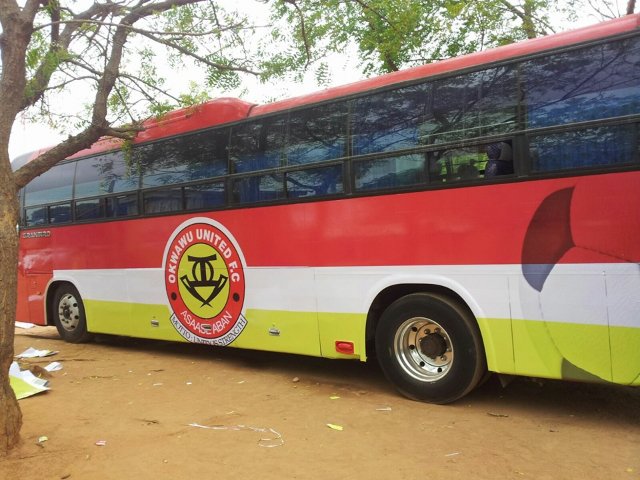 Okwahu United begin Division One campaign with new bus
