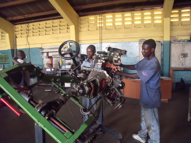 Plan Ghana inaugurates youth auto-mechanic centre