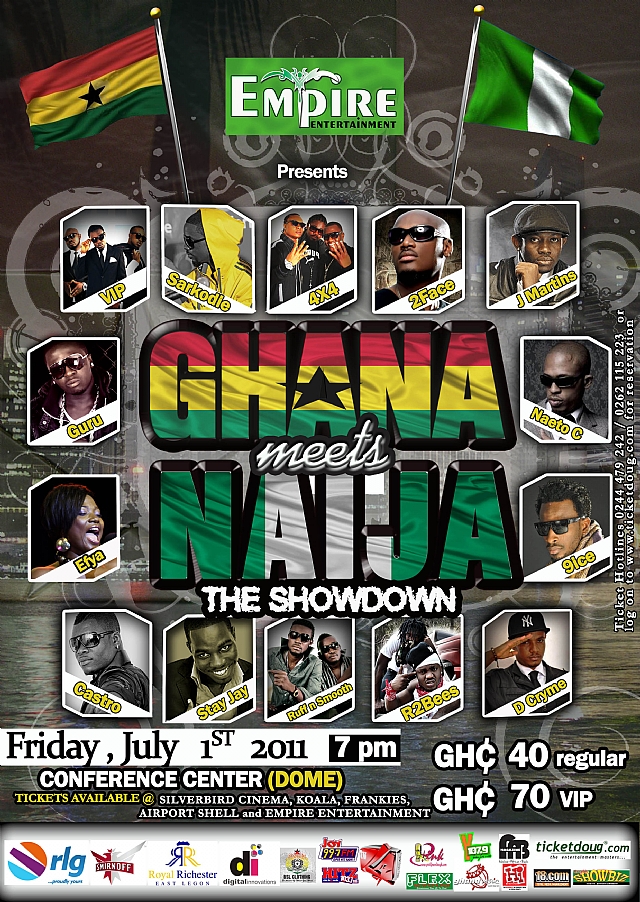 LIVE TWEETS AND MEGA SURPRISES @ GHANA MEETS NAIJA CONCERT
