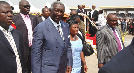 Catholic Church Honours Kufuor, Wife