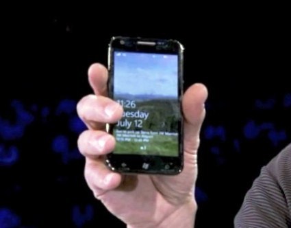 Microsoft reveals new Samsung Windows Phone Mango device