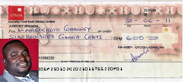 NPP MP EXPOSED -Over issuance of forged cheque