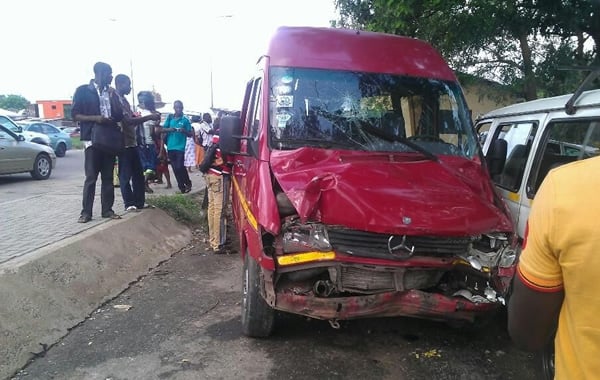 Photo Story: Commuters Stranded At Kasoa Toll Booth