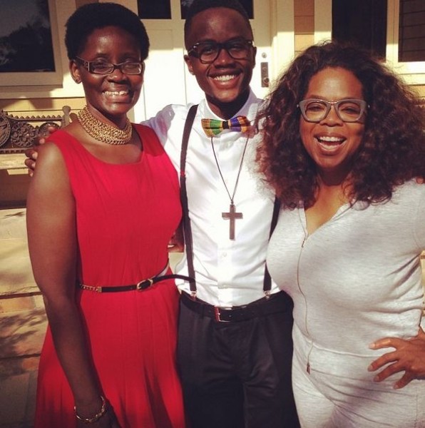 Oprah Winfrey Hosts Lupita’s Mum, Brother To Lunch