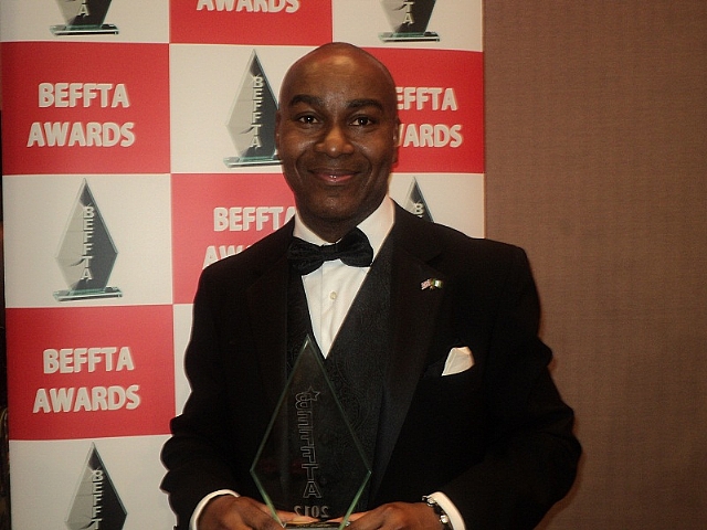 Dayo Olomu receives the Prestigious BEFFTA Leadership Award 2012