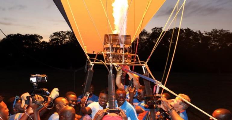 Nana Yaa Brefo and Akrobeto took their turn on the fourth day of the Cowbell in the Sky Day 4