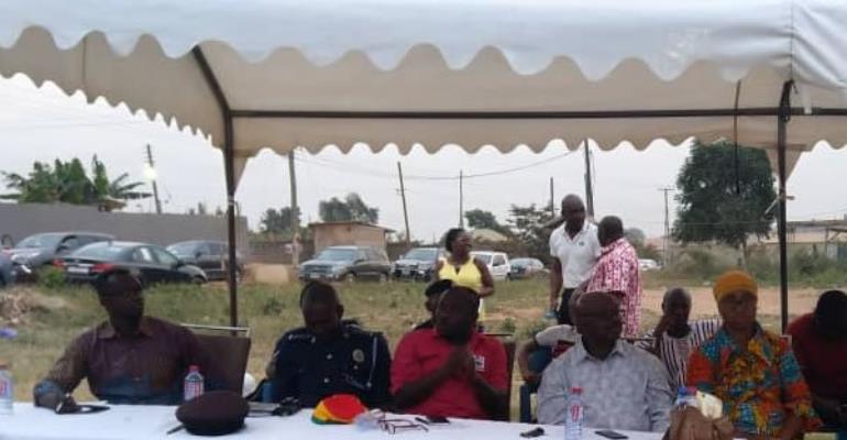 L-R: ACP Joseph Oklu Gyamera, DSP John Nuertey, Mr. Moses Anim, Mr. David Tetteh and Hajia Alimatu