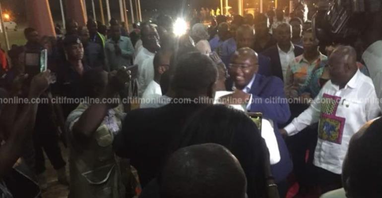 Rousing Welcome For Bawumia As He Arrived In Accra