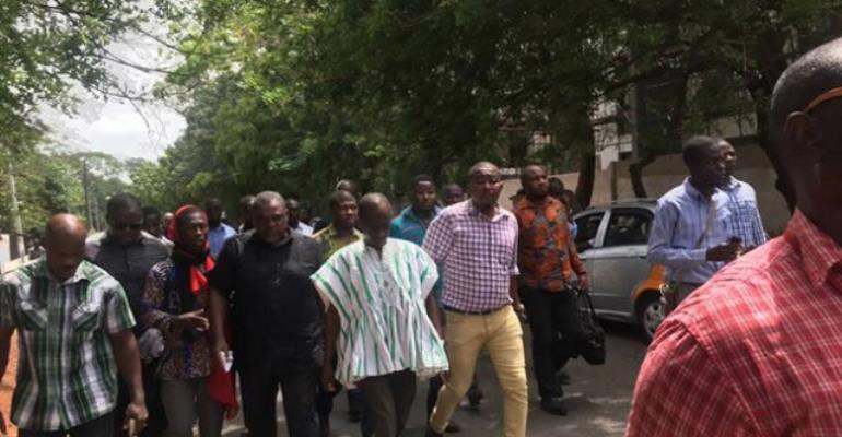 Ghanaians Protest in Accra Against Military Agreement With US