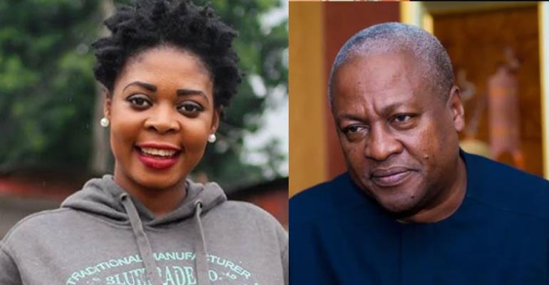 Joyce Dzidzor Mensah and Former President John Mahama