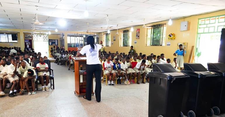 OneGhana Movement Sensitized Faith Community Baptist Complex Students On Proper Sanitation