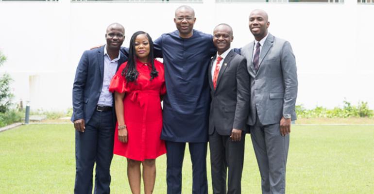 The AIG chairman with the scholars