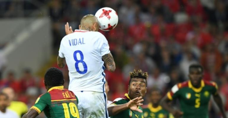 Video referee in focus as late strikes see Chile past Cameroon in Confederation Cup