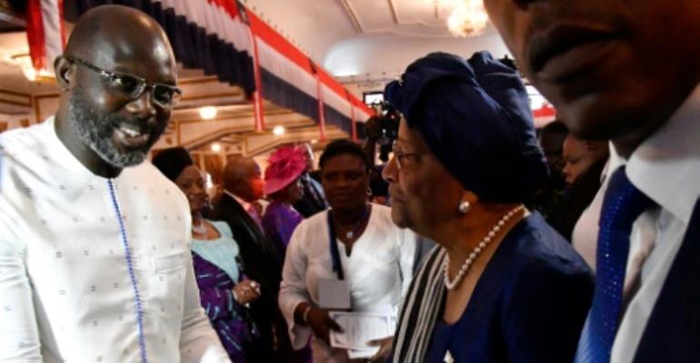 George Weah sworn in as Liberia president