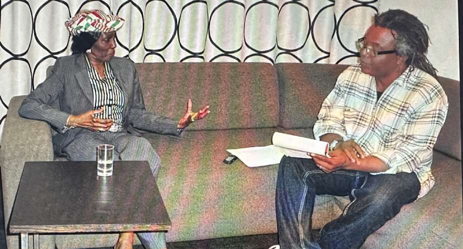 Nana Konadu Agyemang-Rawlings and Femi Akomolafe