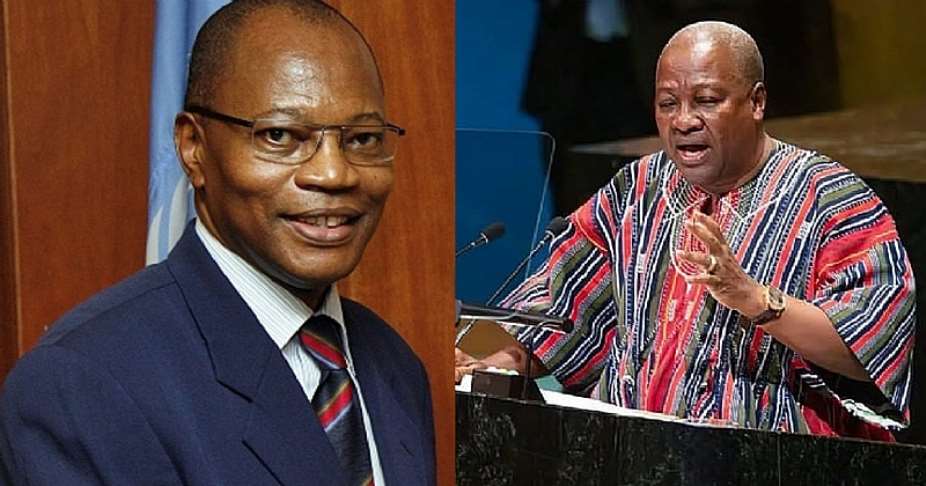Dr Mohamed Ibn Chambas and President John Mahama