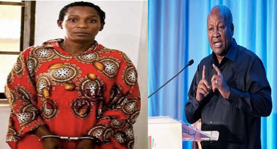 Citizen Journalist Camila Alhassan and                            President John Dramani Mahama