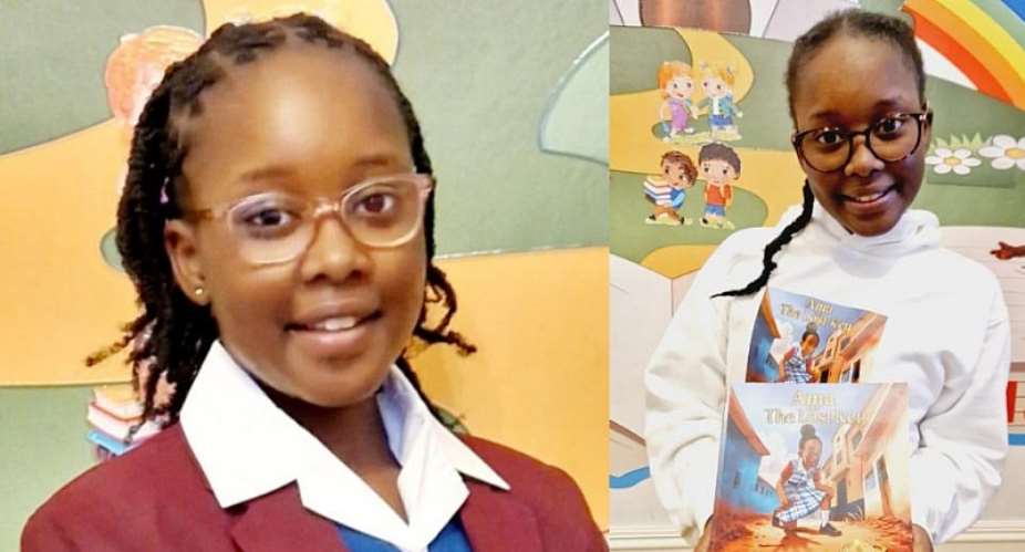 11-year-old author Sarah Kittoe publishes fourth book, completes E-library for Tema school