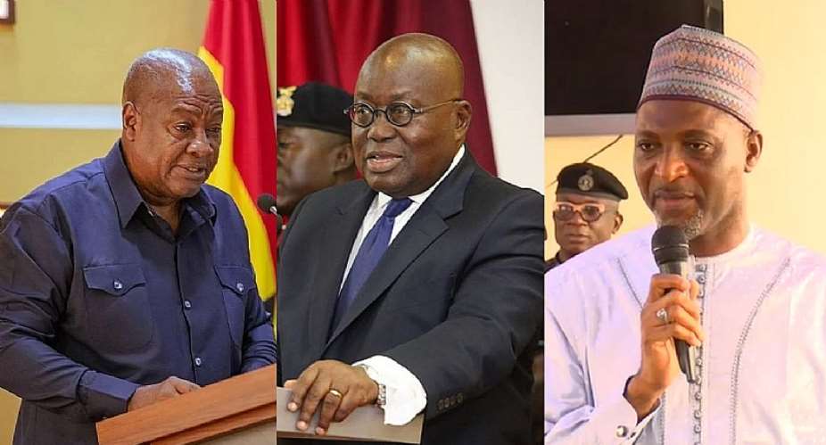 President John Mahama, Nana Addo Dankwa Akufo-Addo and Mubarak Mohammed Muntaka